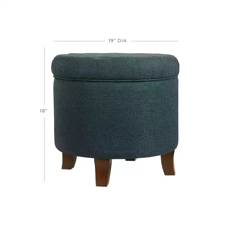 Ottoman de rangement touffeté Boho - HomePop