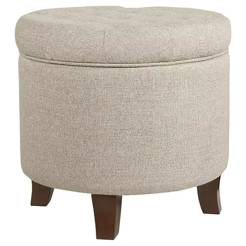 Ottoman de rangement touffeté Boho - HomePop