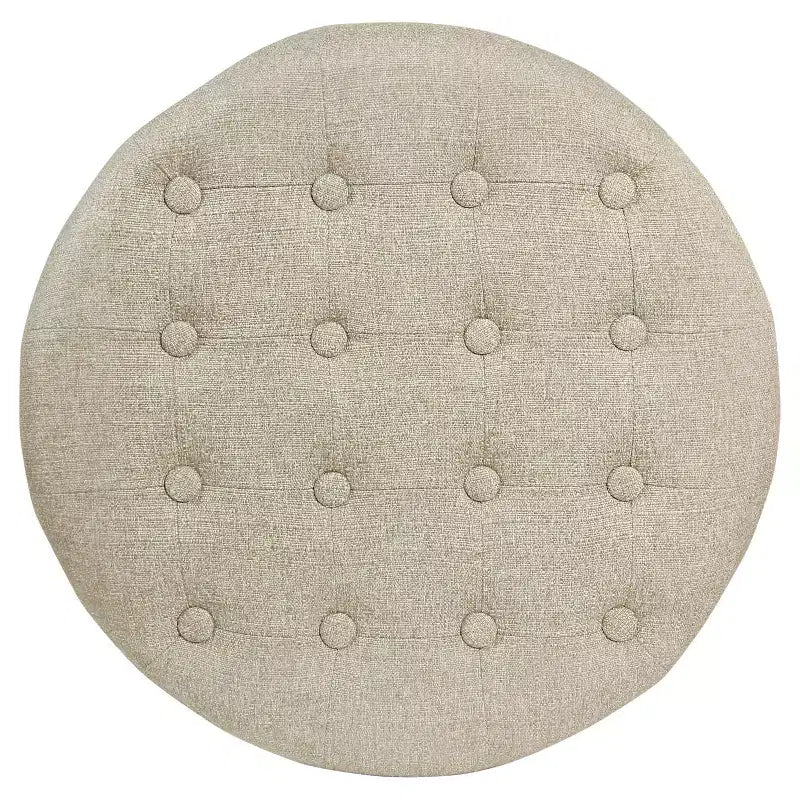 Ottoman de rangement touffeté Boho - HomePop