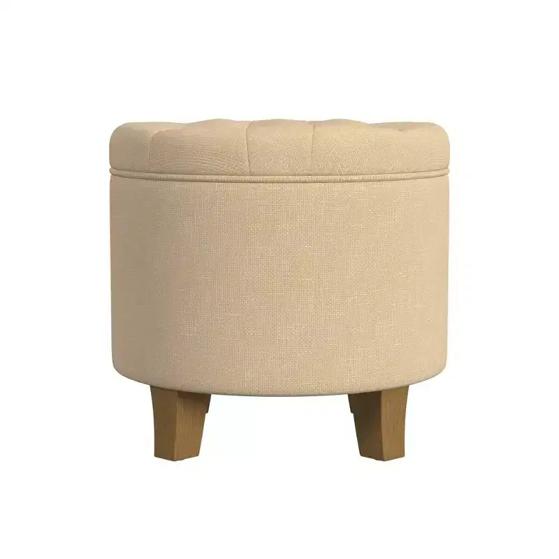 Ottoman de rangement touffeté Boho - HomePop