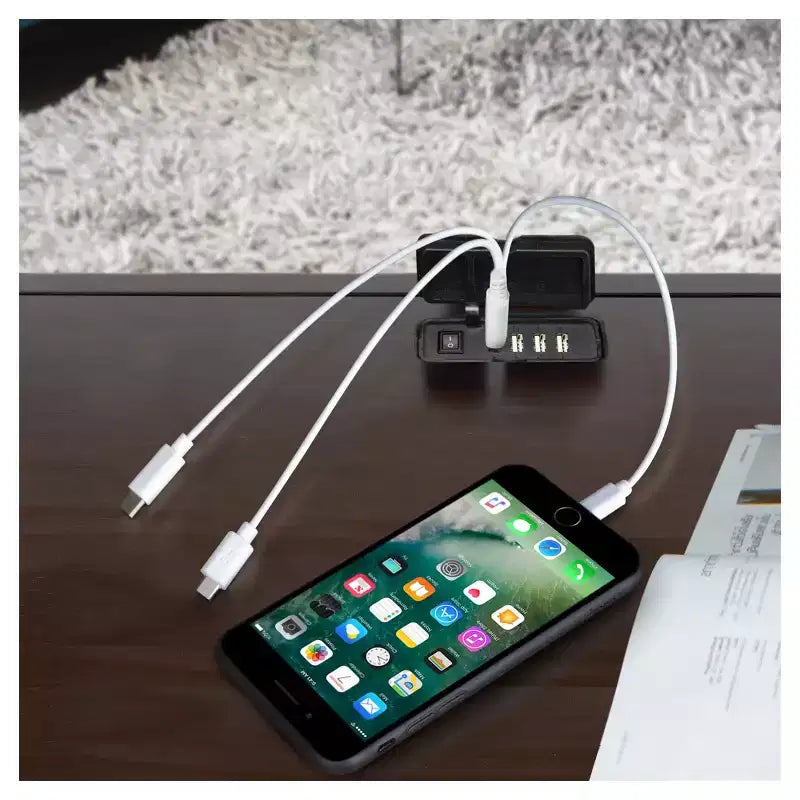 Table de chevet 26 avec port USB - Flora Home