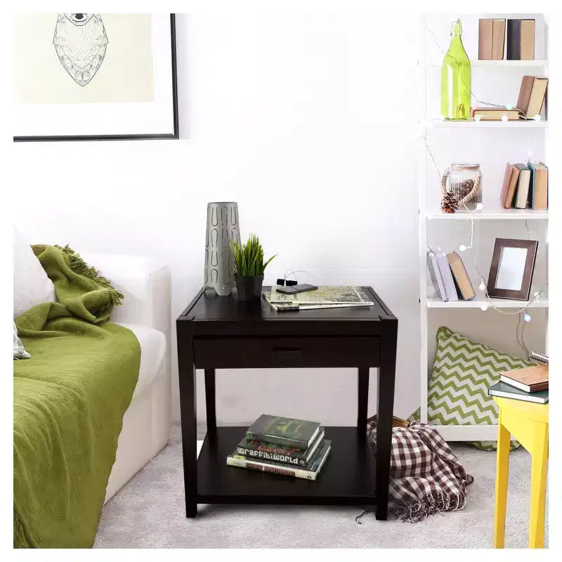 Table de chevet 26 avec port USB - Flora Home