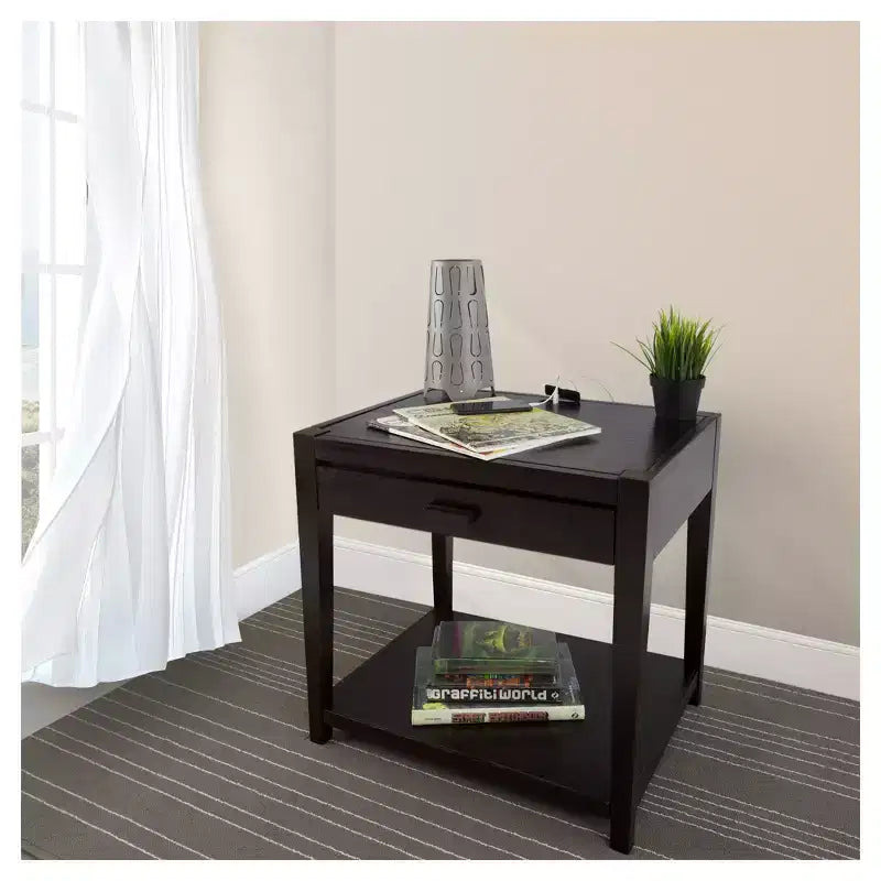 Table de chevet 26 avec port USB - Flora Home
