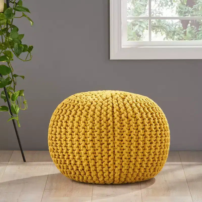Pouf Moro en coton fait main – Christopher Knight Home