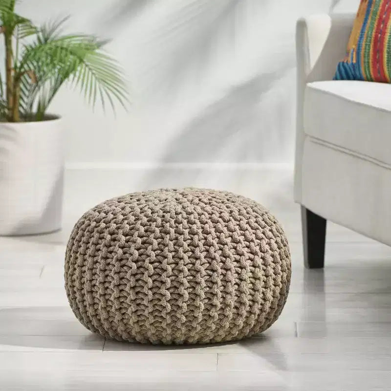 Pouf Moro en coton fait main – Christopher Knight Home