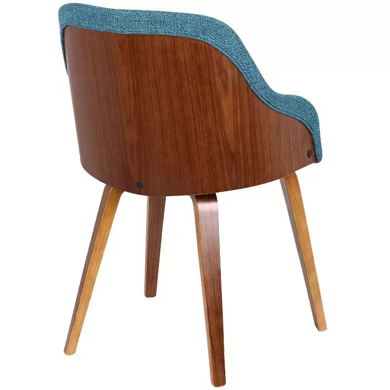Chaise d'appoint de salle à manger moderne du milieu du siècle Bacci - Lumisource