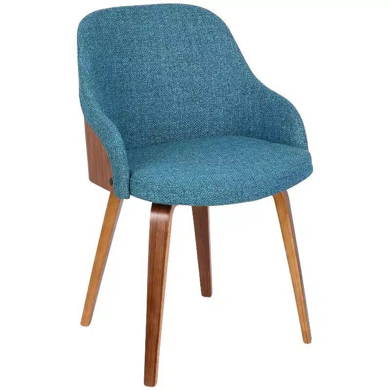 Chaise d'appoint de salle à manger moderne du milieu du siècle Bacci - Lumisource