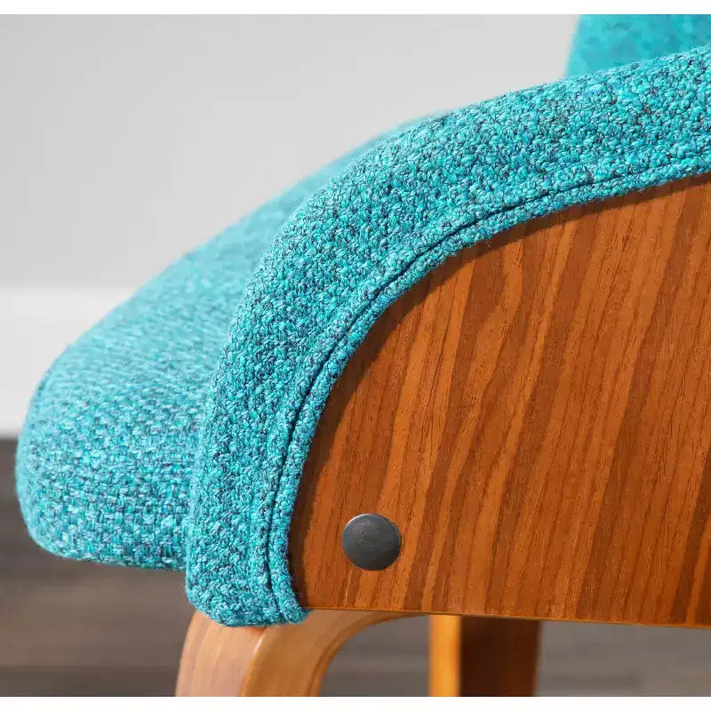 Chaise d'appoint de salle à manger moderne du milieu du siècle Bacci - Lumisource