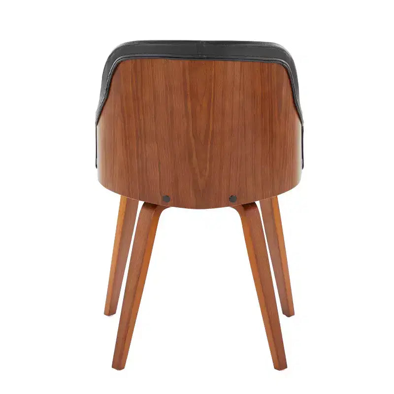 Chaise d'appoint de salle à manger moderne du milieu du siècle Bacci - Lumisource