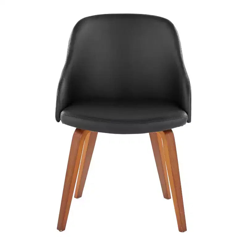 Chaise d'appoint de salle à manger moderne du milieu du siècle Bacci - Lumisource