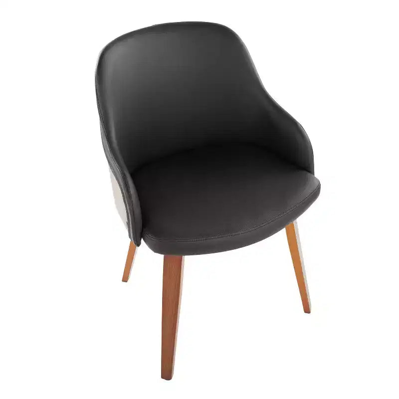 Chaise d'appoint de salle à manger moderne du milieu du siècle Bacci - Lumisource