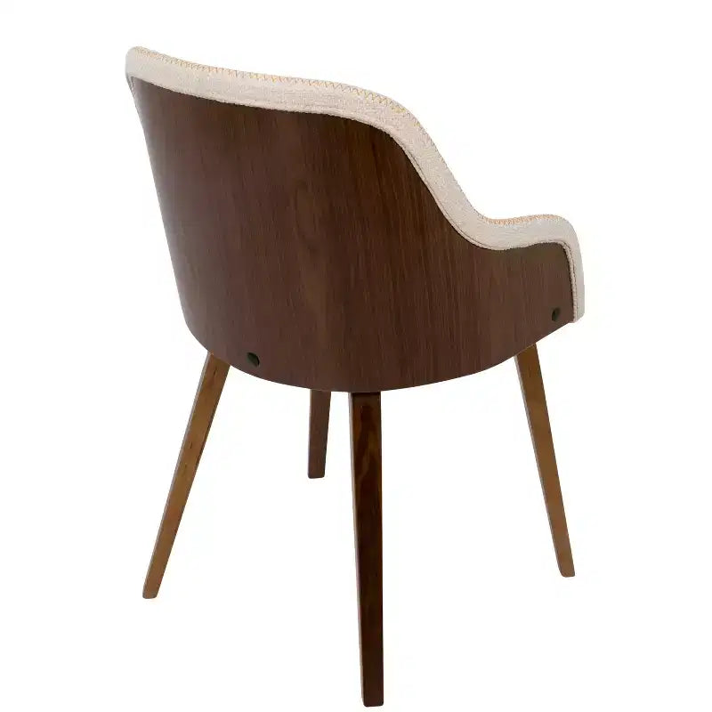 Chaise d'appoint de salle à manger moderne du milieu du siècle Bacci - Lumisource
