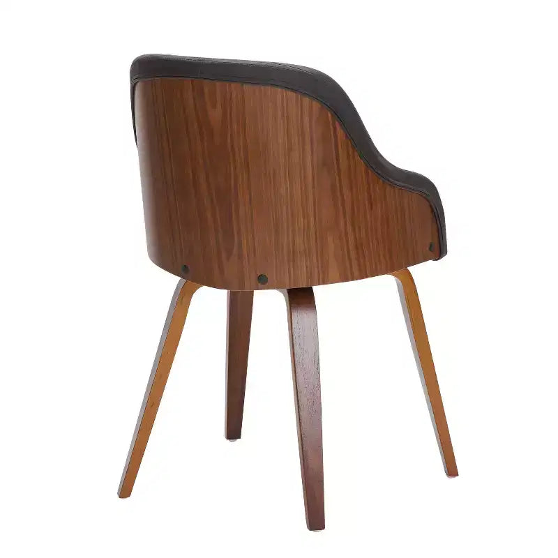 Chaise d'appoint de salle à manger moderne du milieu du siècle Bacci - Lumisource