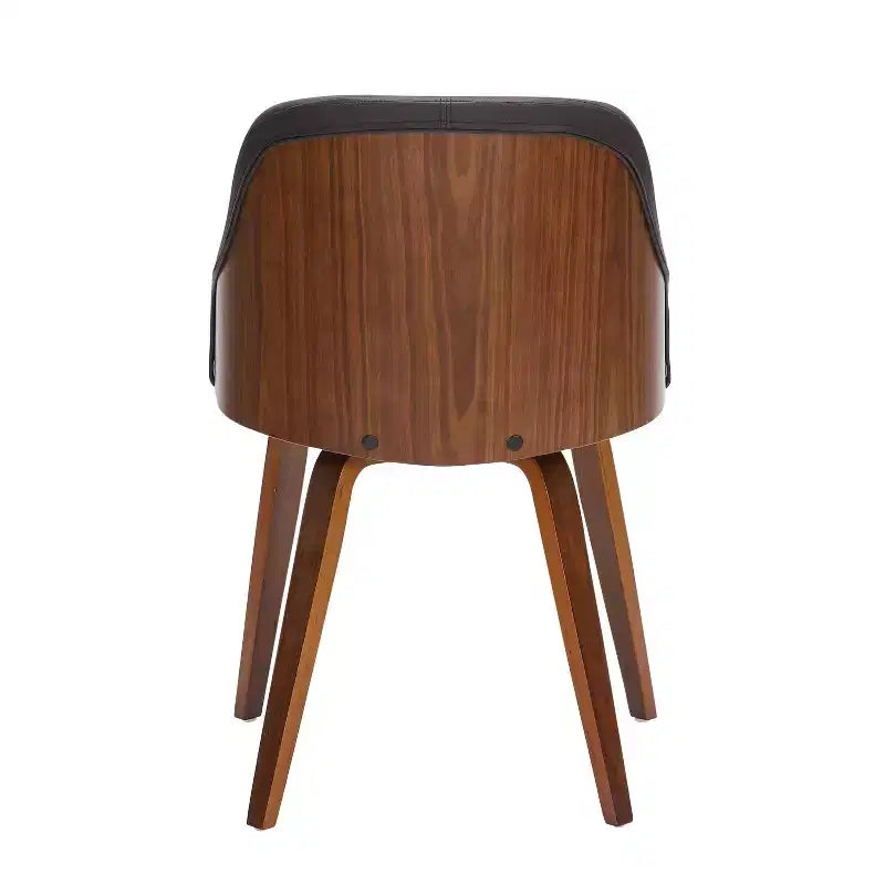 Chaise d'appoint de salle à manger moderne du milieu du siècle Bacci - Lumisource
