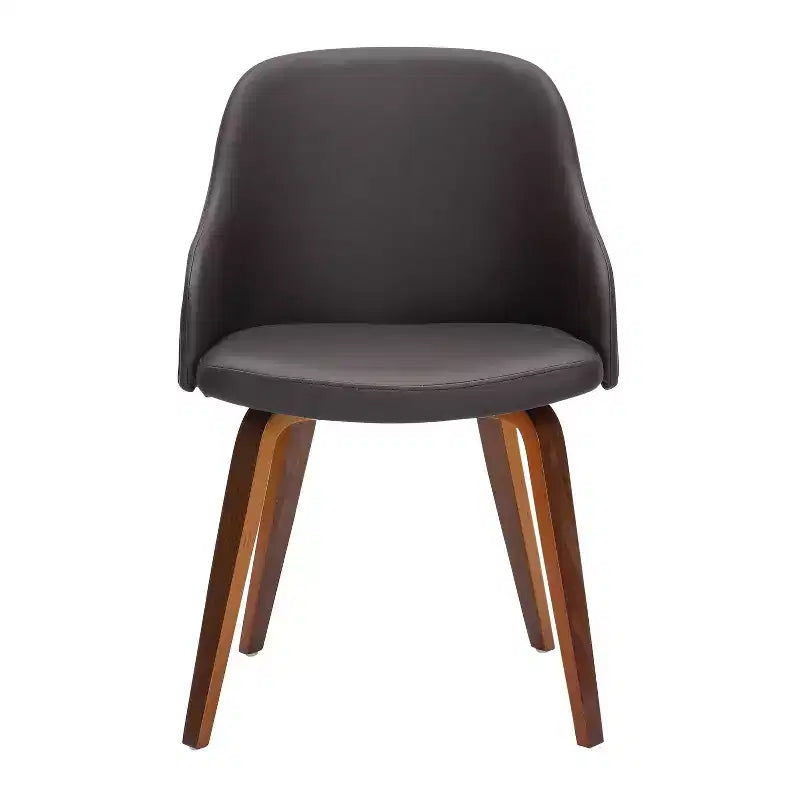 Chaise d'appoint de salle à manger moderne du milieu du siècle Bacci - Lumisource