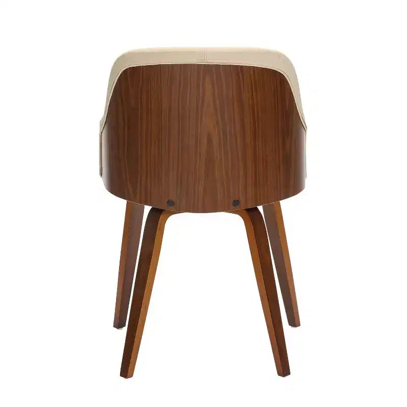 Chaise d'appoint de salle à manger moderne du milieu du siècle Bacci - Lumisource