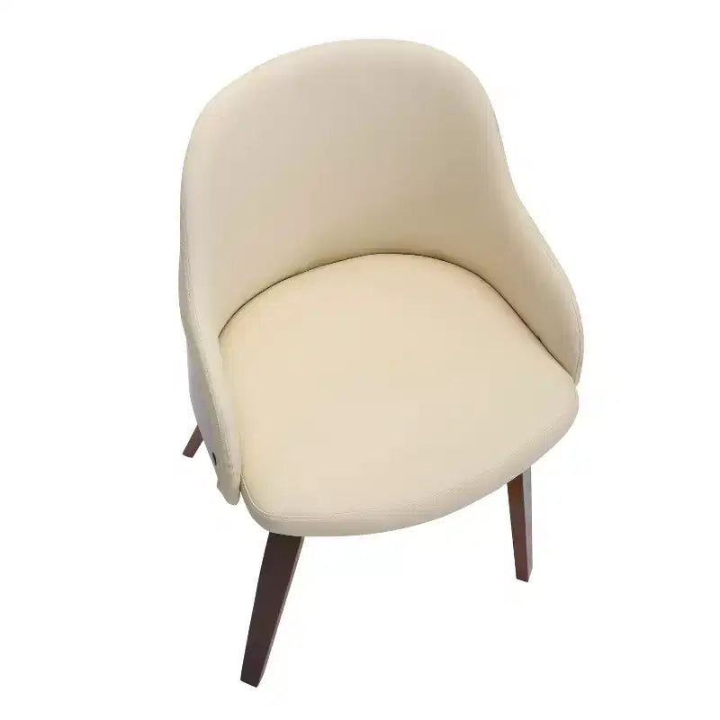 Chaise d'appoint de salle à manger moderne du milieu du siècle Bacci - Lumisource