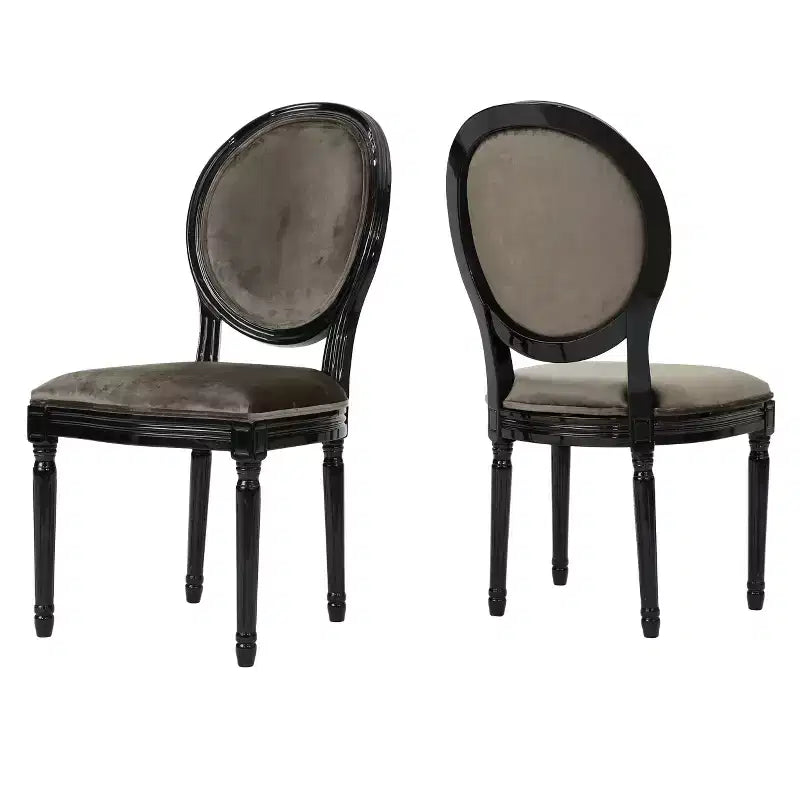 Lot de 2 chaises de salle à manger Camille en velours - Christopher Knight Home