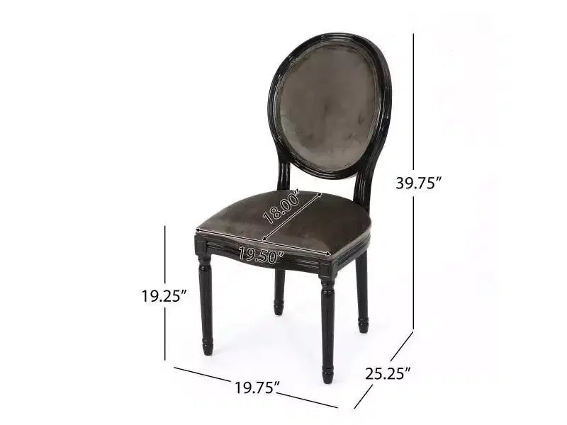 Lot de 2 chaises de salle à manger Camille en velours - Christopher Knight Home