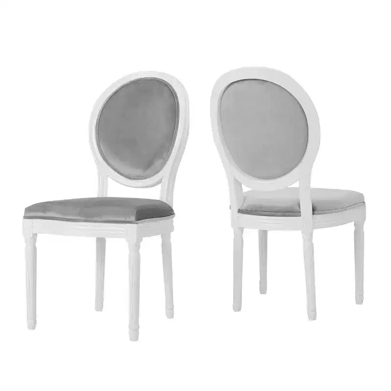Lot de 2 chaises de salle à manger Camille en velours - Christopher Knight Home