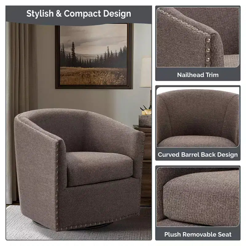 Fauteuil pivotant Sheldon – Madison Park
