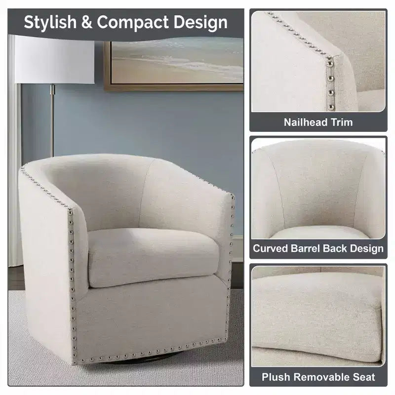 Fauteuil pivotant Sheldon – Madison Park