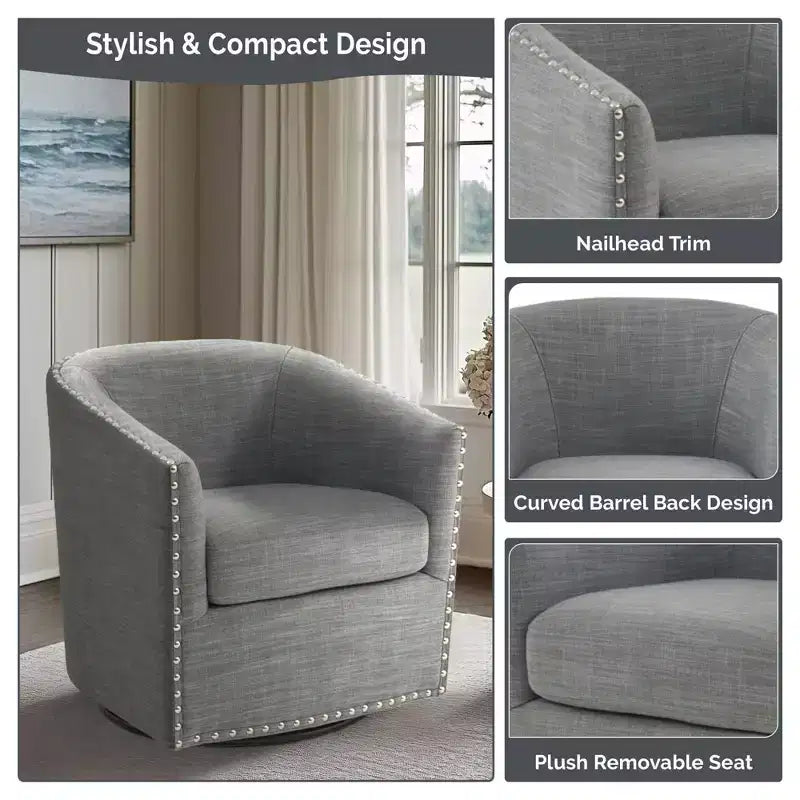 Fauteuil pivotant Sheldon – Madison Park