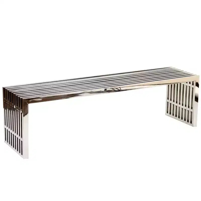 Banc en acier inoxydable Gridiron - Modway