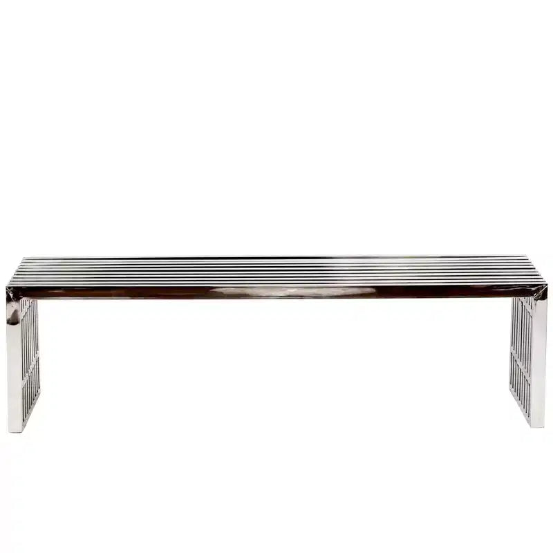 Banc en acier inoxydable Gridiron - Modway