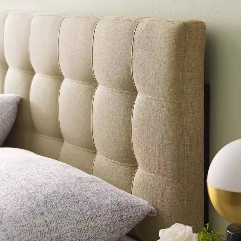 Tête de lit capitonnée en tissu Lily - Modway