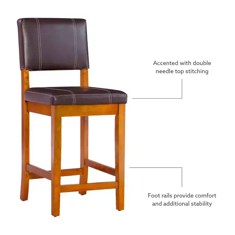 Tabouret de bar 24 Milano de hauteur comptoir - Linon