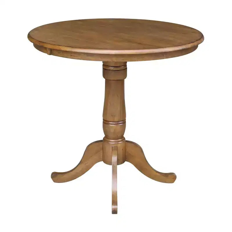 Table à pied central ronde 36" - Noyer de Pécan - International Concepts