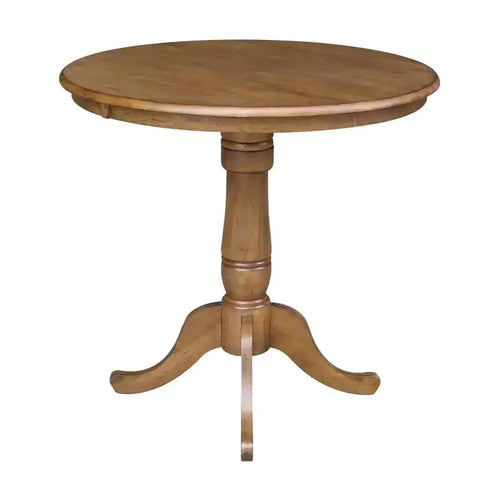 Table à pied central ronde 36" - Noyer de Pécan - International Concepts