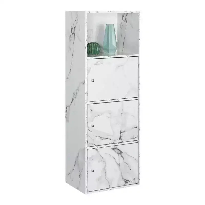 Meuble à trois portes avec casiers de rangement et étagère Breighton Home VersaStorage