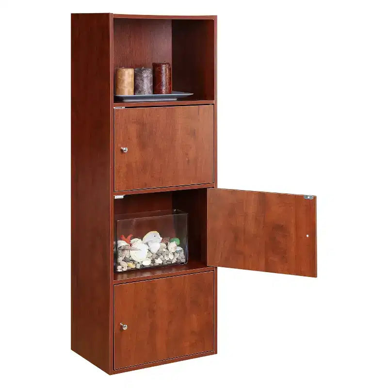 Meuble à trois portes avec casiers de rangement et étagère Breighton Home VersaStorage