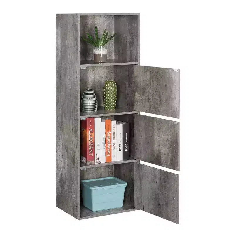 Meuble à trois portes avec casiers de rangement et étagère Breighton Home VersaStorage