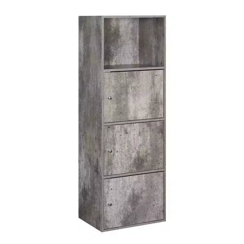 Meuble à trois portes avec casiers de rangement et étagère Breighton Home VersaStorage