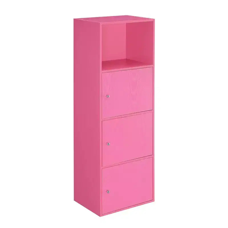 Meuble à trois portes avec casiers de rangement et étagère Breighton Home VersaStorage
