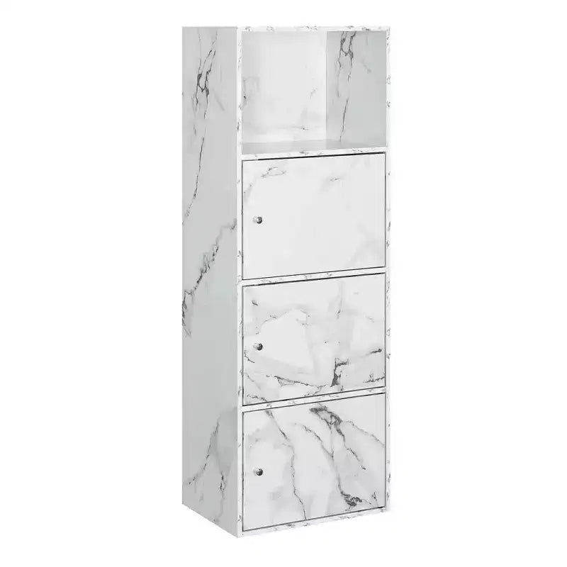 Meuble à trois portes avec casiers de rangement et étagère Breighton Home VersaStorage