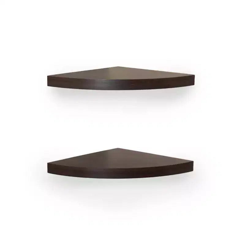 (Lot de 2) Étagères d'angle flottantes radiales de 29,2 x 3,8 cm - Danya B.