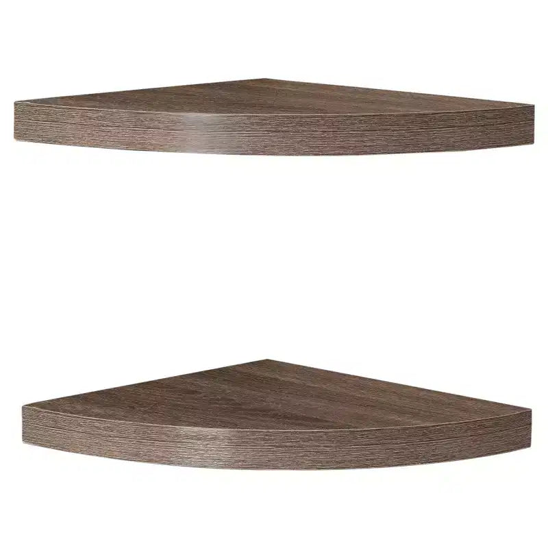 (Set of 2) 11.5 x 1.5 Radial Floating Corner Shelves - Danya B.
