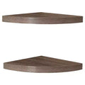 (Set of 2) 11.5 x 1.5 Radial Floating Corner Shelves - Danya B.