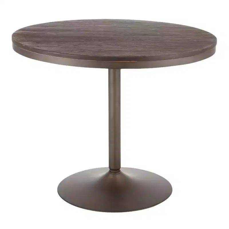 36 Dakota Industrial Round Dining Table - LumiSource