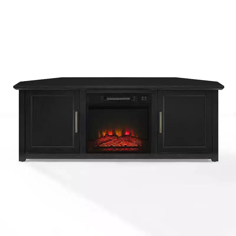 Meuble TV d'angle Camden pour téléviseurs jusqu'à 60 pouces avec cheminée - Crosley