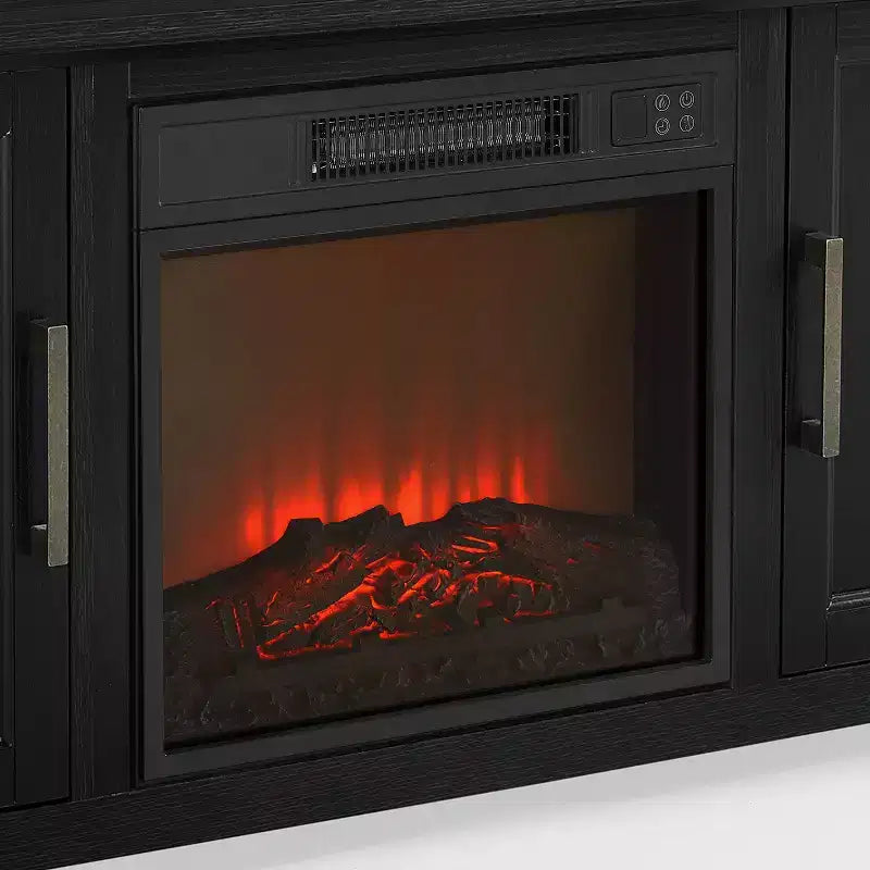 Meuble TV d'angle Camden pour téléviseurs jusqu'à 60 pouces avec cheminée - Crosley