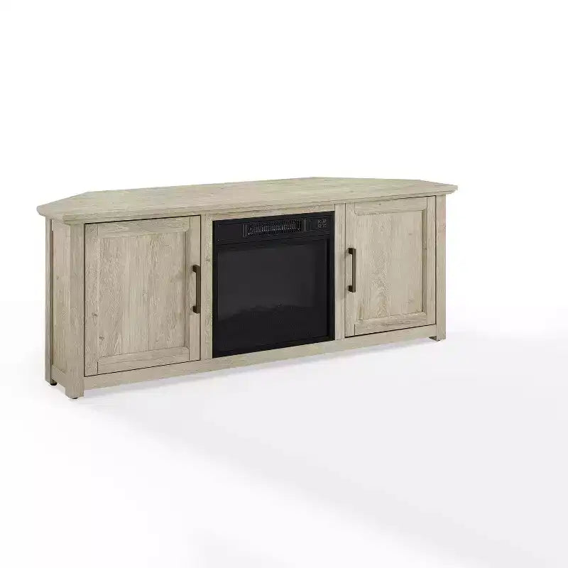 Meuble TV d'angle Camden pour téléviseurs jusqu'à 60 pouces avec cheminée - Crosley