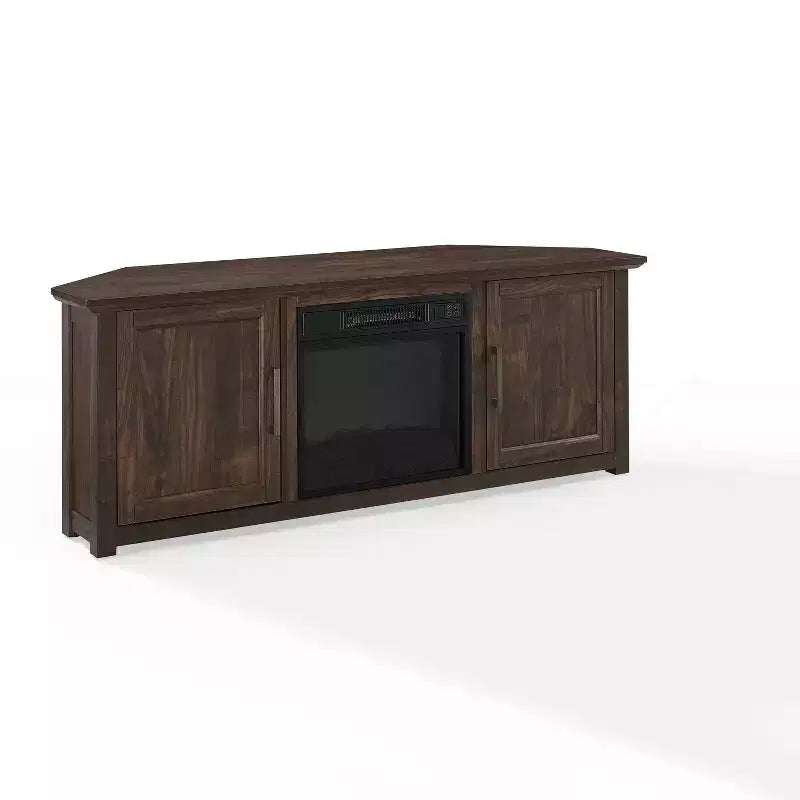Meuble TV d'angle Camden pour téléviseurs jusqu'à 60 pouces avec cheminée - Crosley