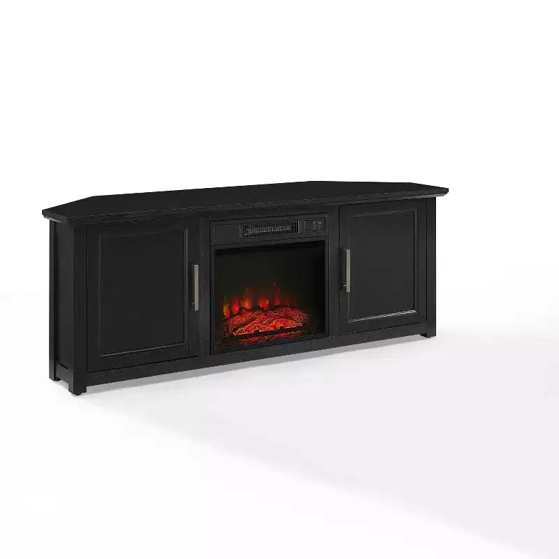 Meuble TV d'angle Camden pour téléviseurs jusqu'à 60 pouces avec cheminée - Crosley