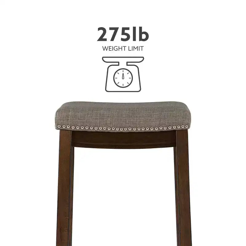 Tabouret de bar sans dossier rustique Claridge - Linon