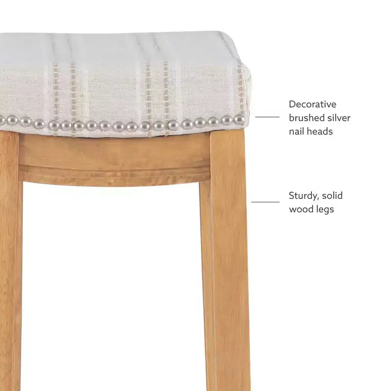 Tabouret de bar sans dossier rustique Claridge - Linon